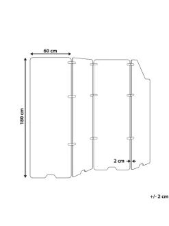 Büro-Raumteiler STARRY in Blau - (W) 240 x (H) 180 x (L) 2 cm