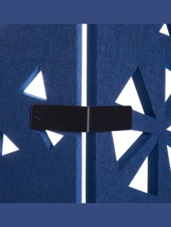 Büro-Raumteiler STARRY in Blau - (W) 240 x (H) 180 x (L) 2 cm