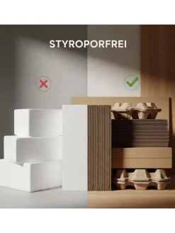 Büro-Set 2 Schränke & Regal, 240cm breit, Glasfront in Chalet-Eiche-Nb.-Weiß