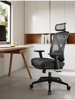 Bürostuhl in Schwarz - (B)70 x (H)133 x (T)68,5 cm