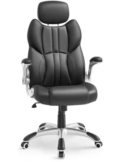 Bürostuhl in Schwarz - (B)70 x (H)137 cm