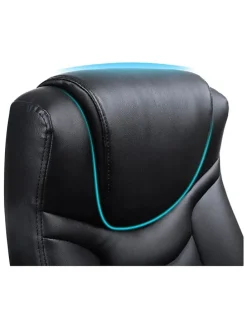 Bürostuhl in Schwarz/ Türkis - (B)74 x (H)120 x (T)67 cm