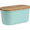 Brotbox "Fresh" in Türkis - (B)37 x (H)17 x (T)21,5 cm