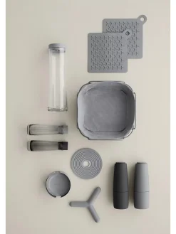 Brotkorb "Delara" in Dunkelgrau