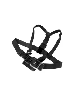 Brustgurt Zubehörset 5in1 Kompatibel mit GoPro, DJI, Insta360, in Schwarz