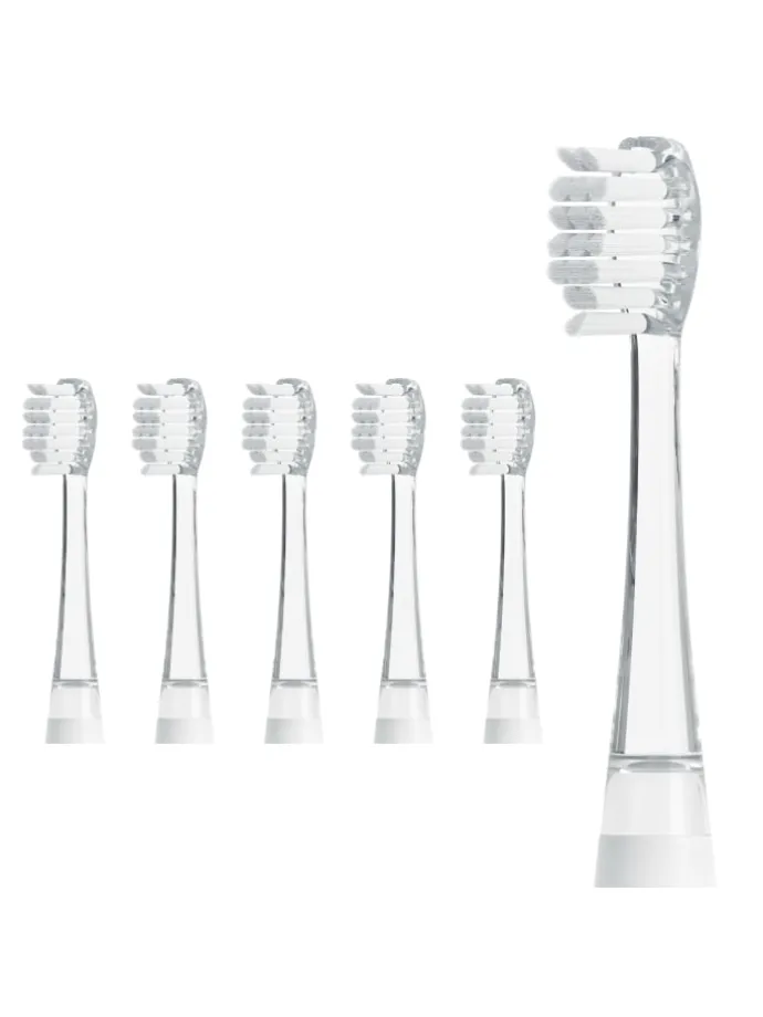 BUBBLE BRUSH Ersatzbürstenköpfe 6er Set in transparent