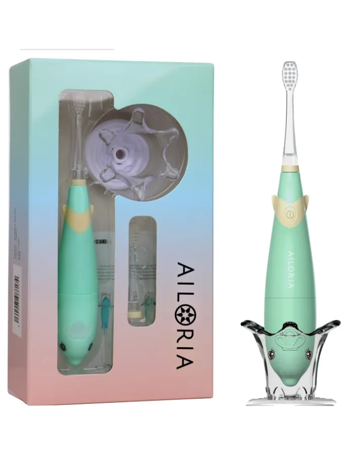 BUBBLE BRUSH Kinder-Schallzahnbürste in grün