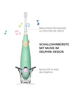 BUBBLE BRUSH Kinder-Schallzahnbürste in grün