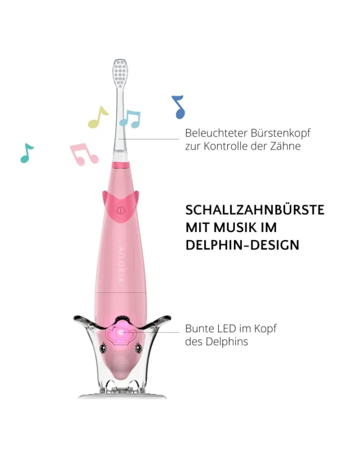 BUBBLE BRUSH Kinder-Schallzahnbürste in rosa