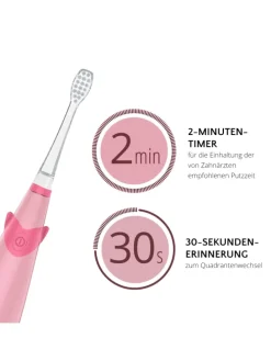 BUBBLE BRUSH Kinder-Schallzahnbürste in rosa