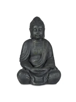 Buddha Figur in Anthrazit - (H)70 cm