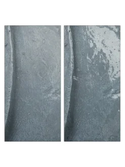 Buddha Figur in Hellgrau - (H)70 cm