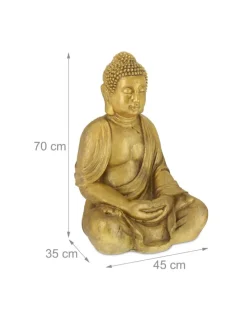 Buddha-Figur in Gold