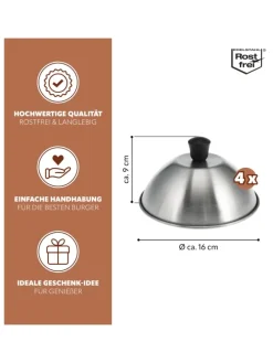 Burgerhauben-Set 4er