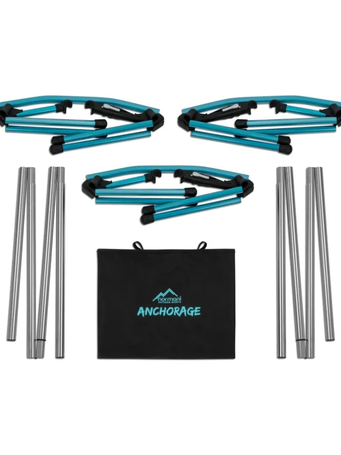 Campingbett Anchorage in Schwarz/Blau