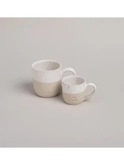 Cappuccinotasse "Me Time" in Beige/ Weiß - 190 ml