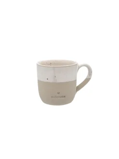 Cappuccinotasse"Glücklich" in Creme - 190 ml