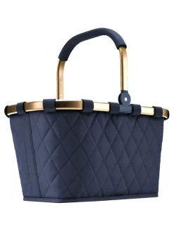 Carrybag - Einkaufskorb (cord dark matcha) in frame rhombus midnight gold