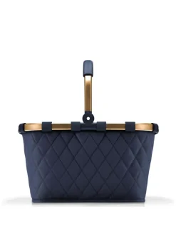 Carrybag - Einkaufskorb (cord dark matcha) in frame rhombus midnight gold