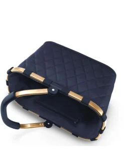 Carrybag - Einkaufskorb (cord dark matcha) in frame rhombus midnight gold