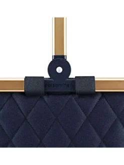 Carrybag - Einkaufskorb (cord dark matcha) in frame rhombus midnight gold