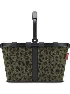 Carrybag - Einkaufskorb (cord dark matcha) in teddy leo olive