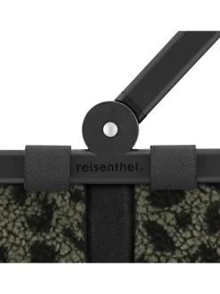 Carrybag - Einkaufskorb (cord dark matcha) in teddy leo olive