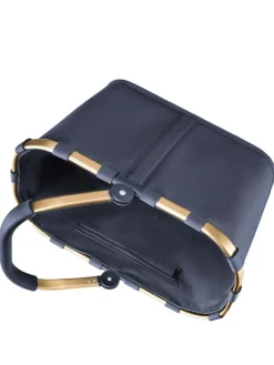 Carrybag - Einkaufskorb (cord dark matcha) in midnight gold