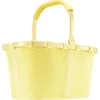 Carrybag - Einkaufskorb (cord dark matcha) in frame mesh lemon