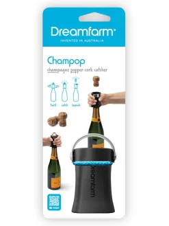 Champagneröffner ''Champop'' in Schwarz - (H)6,5 x Ø 4,5 cm