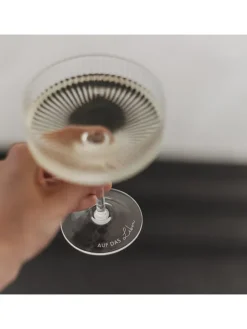 Champagnerglas "Auf das Leben" - 280 ml