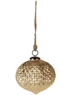 Christbaumkugel in Gold - (H)15 x Ø 15 cm