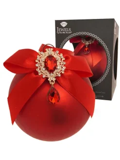 Christbaumkugel in Rot - Ø 8 cm