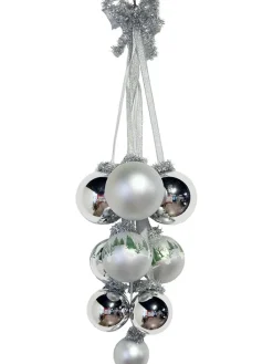Christbaumkugel-Dekoration in Silber