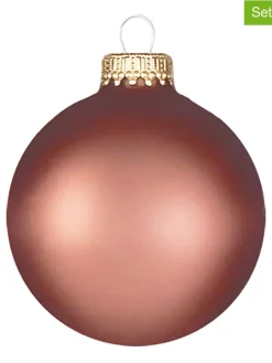 Christbaumkugeln in Braun - 8 Stück - Ø 7 cm