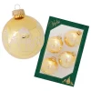 Christbaumkugeln in Gold - 4 Stück - Ø 7 cm