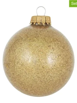 Christbaumkugeln in Gold - 6 Stück