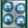 Christbaumkugeln in Hellblau - 4 Stück