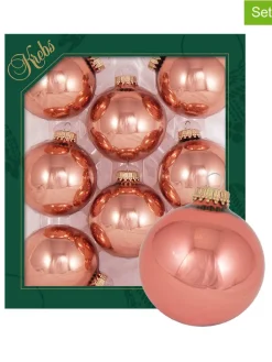 Christbaumkugeln in Rosa - 8 Stück