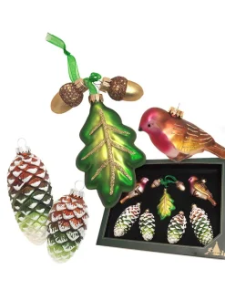 Christbaumornamente "Wald" in Bunt - 7 Stück