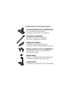 Clean Akkuhandstaubsauger Staubsauger in Schwarz