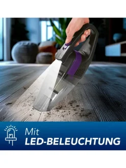 CLEANmaxx Akku-Handstaubsauger - kabel- & beutellos - mit EPA-Filter & LED-Licht