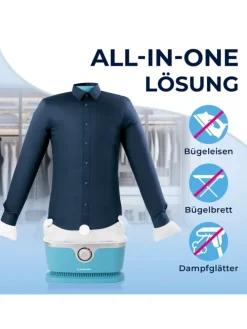 CLEANmaxx Bügler mit Timerfunktion für Hemden & Blusen - Blau
