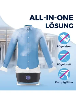 CLEANmaxx Hemdenbügler PRO STEAM - automatisch auffrischen, trocknen und bügel