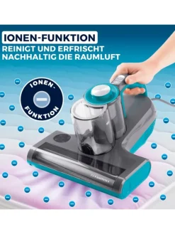CLEANmaxx Milben-Handstaubsauger mit UV-C-Licht 450W grau/blau