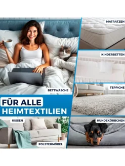 CLEANmaxx Milben-Handstaubsauger 400W weiß/rot