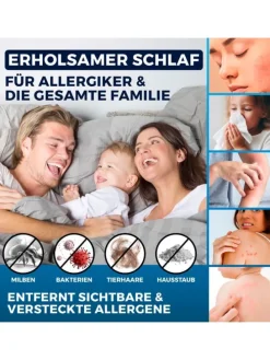 CLEANmaxx Milben-Handstaubsauger 400W weiß/rot