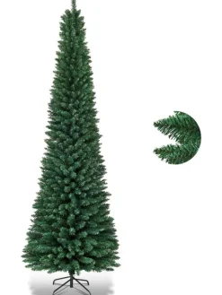 270cm Bleistift Weihnachtsbaum in Grün