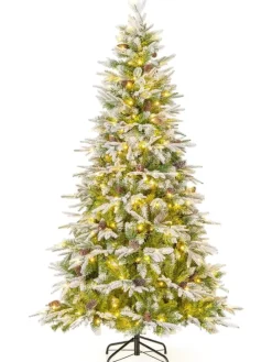 190cm Künstlich PE Weihnachtsbaum LED in Grün