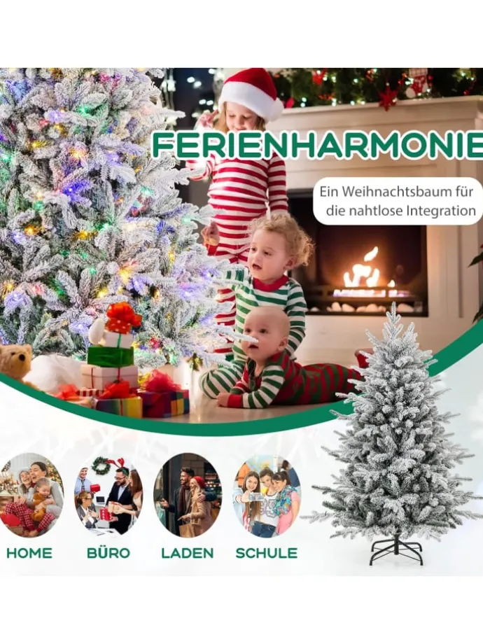 210cm Künstlicher Weihnachtsbaum in Grün